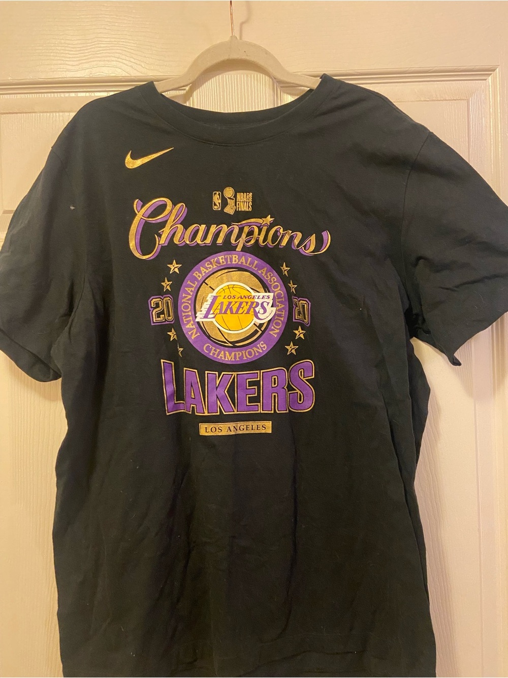 Nike Black Lakers Champions Short Sleeve Tee